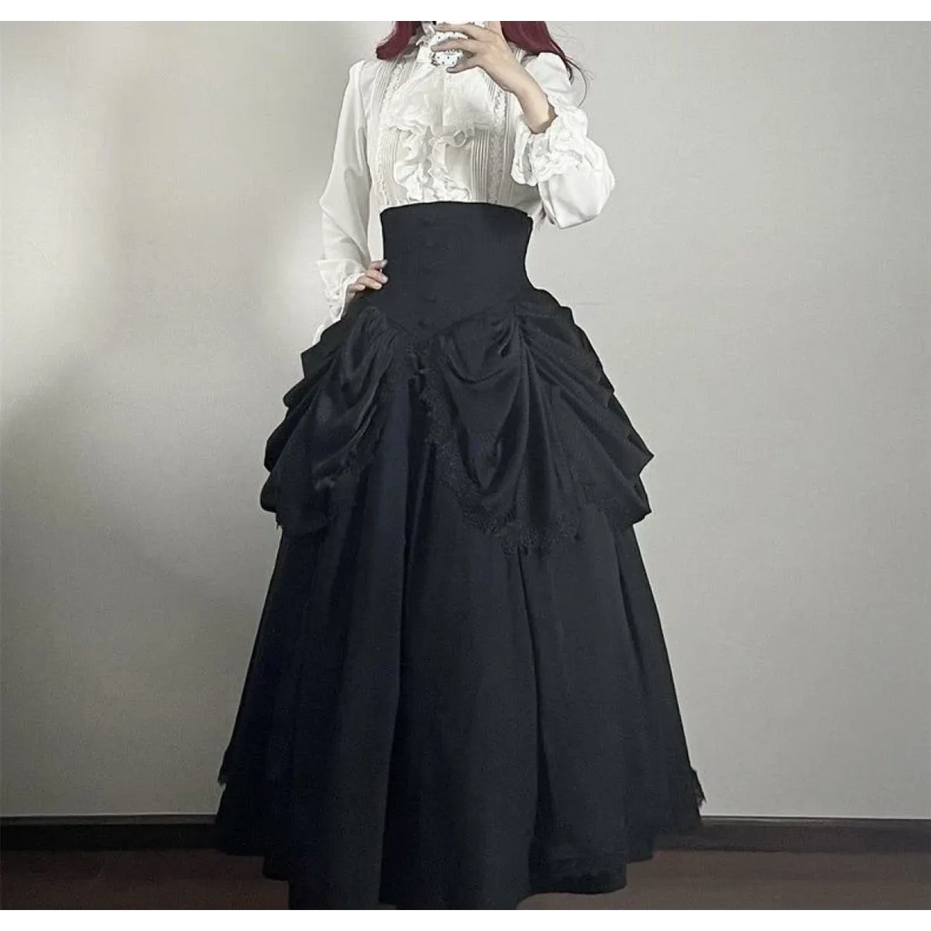 Harajuku Lolita Ruffle Sleeve Top - Tops - Harajuku Blouses & Skirts - 12