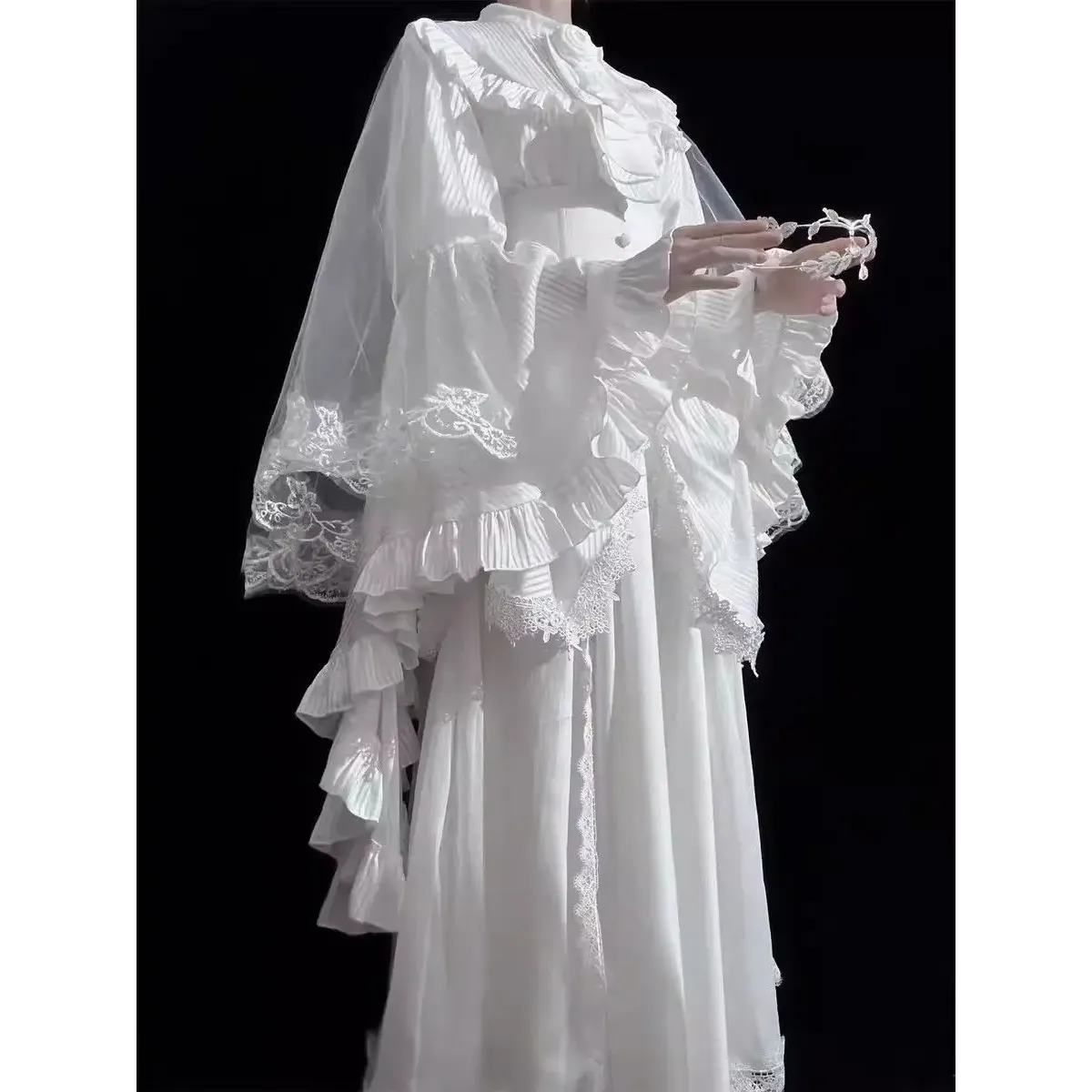 Harajuku Lolita Ruffle Sleeve Top - Tops - Harajuku Blouses & Skirts - 15