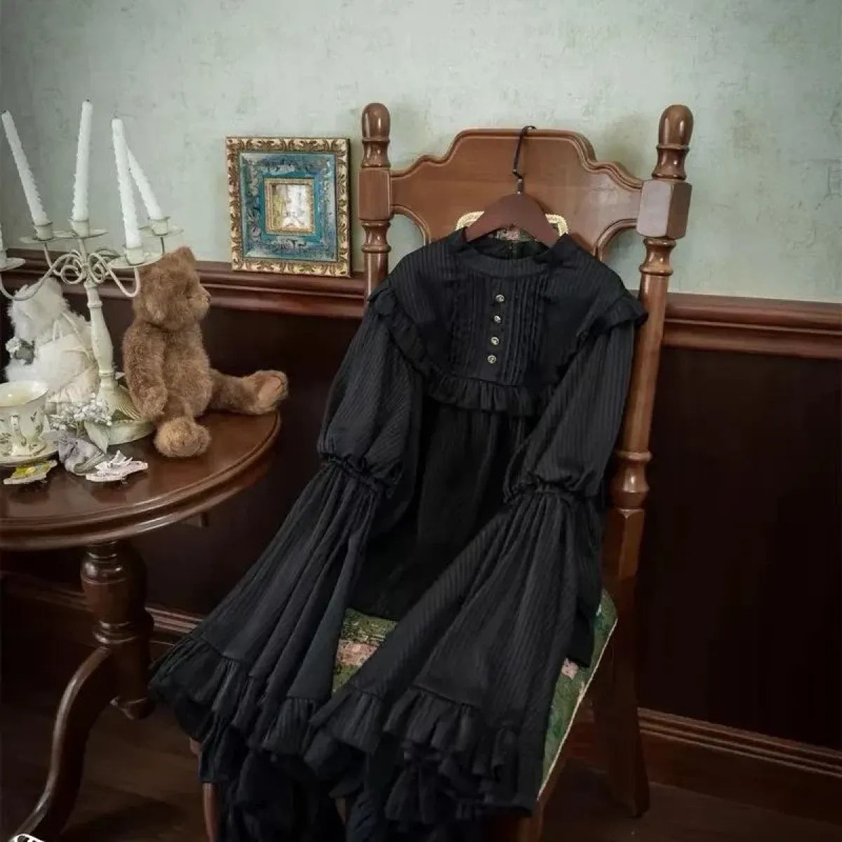 Harajuku Lolita Ruffle Sleeve Top - Tops - Harajuku Blouses & Skirts - 5