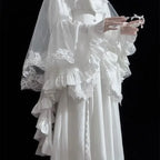Harajuku Lolita Flare Sleeve Top & Midi Skirt Set - Bottoms - Sets / Co-ords - 1