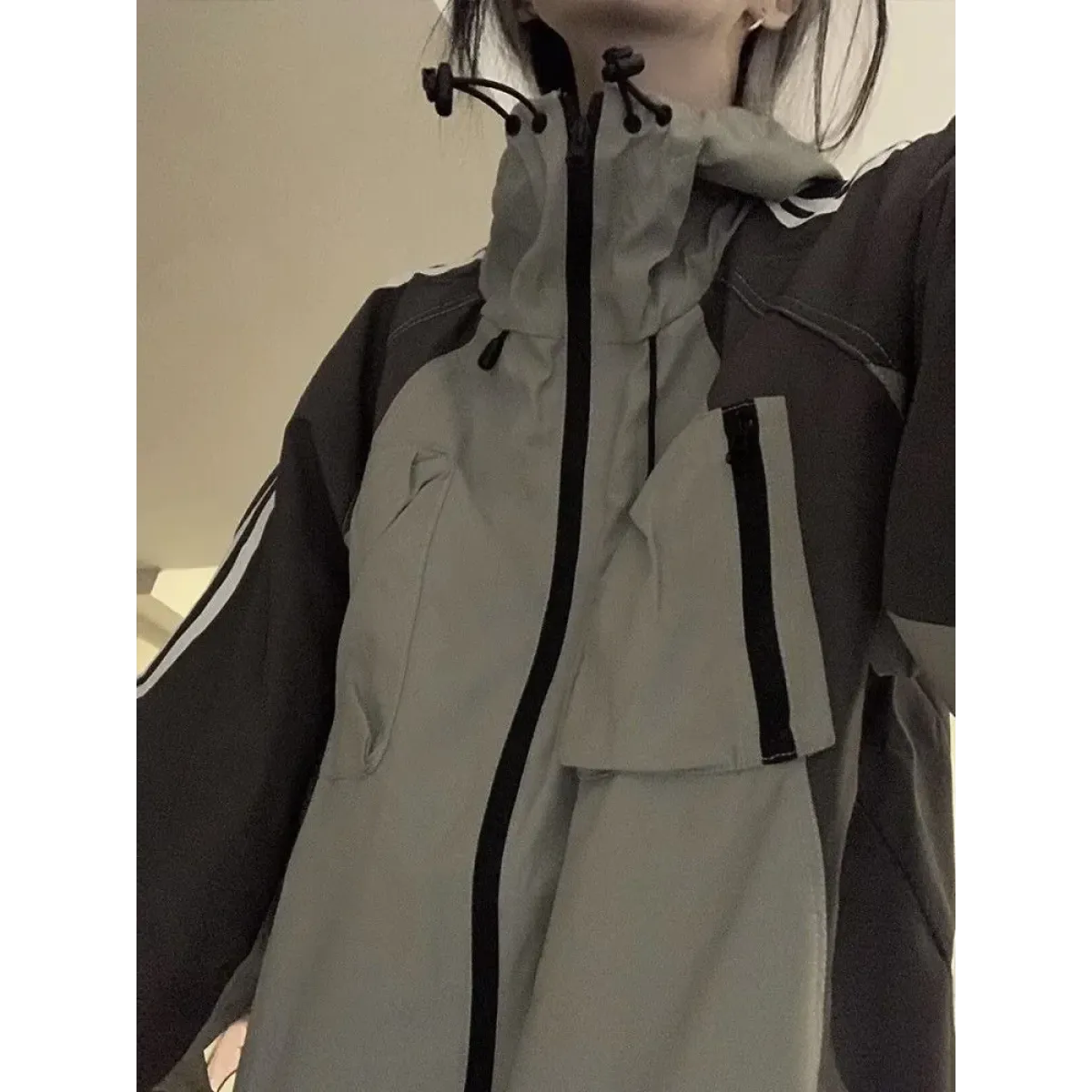 Harajuku Oversized Techwear Windbreaker Jacket - Jackets & Coats - Jacket - 2