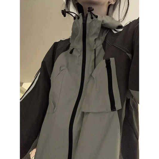 Harajuku Oversized Techwear Windbreaker Jacket - Jackets & Coats - Jacket - 2