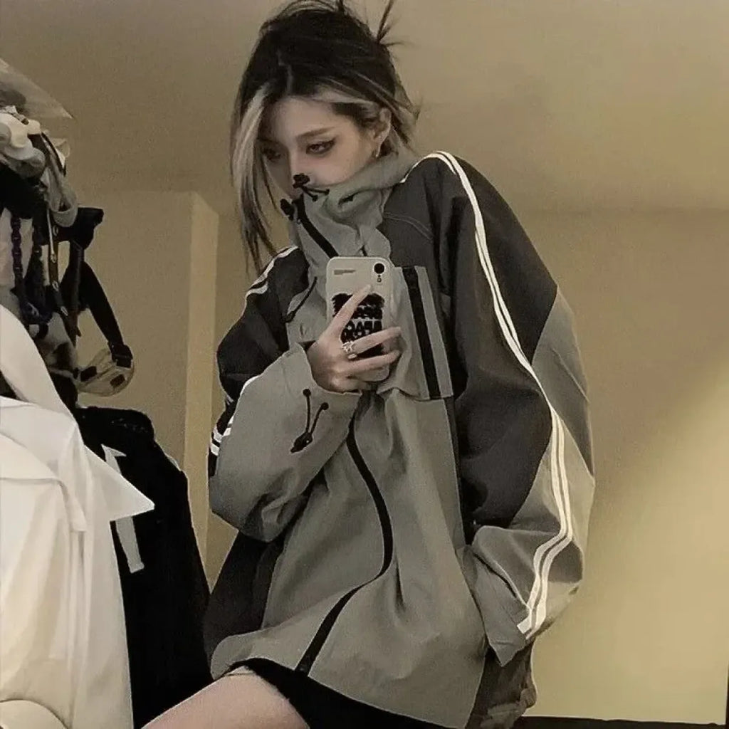 Harajuku Oversized Techwear Windbreaker Jacket - Jackets & Coats - Jacket - 7