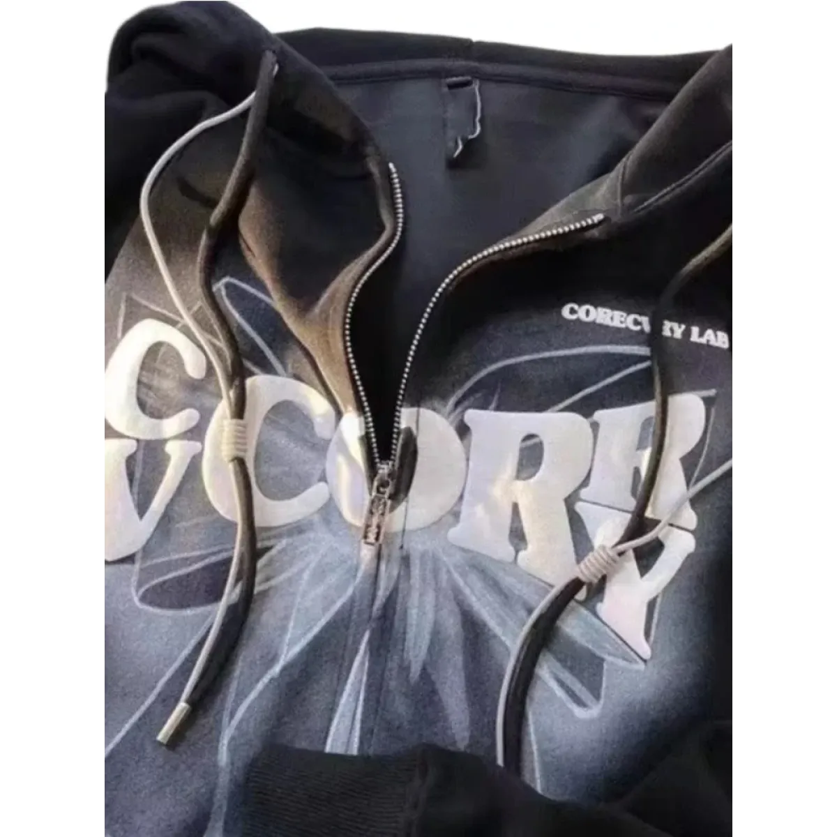 Harajuku Oversized Zip Up Hoodie - Hoodies & Sweatshirts - Hoodies - 3