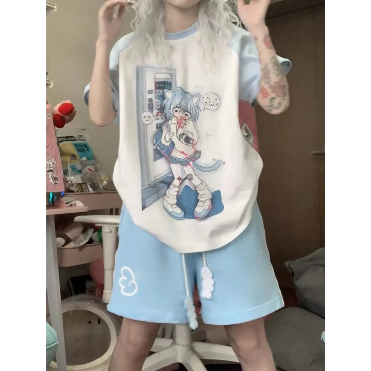 Harajuku Pastel Bandage Shorts - Best Sellers - Women’s Shorts - 9