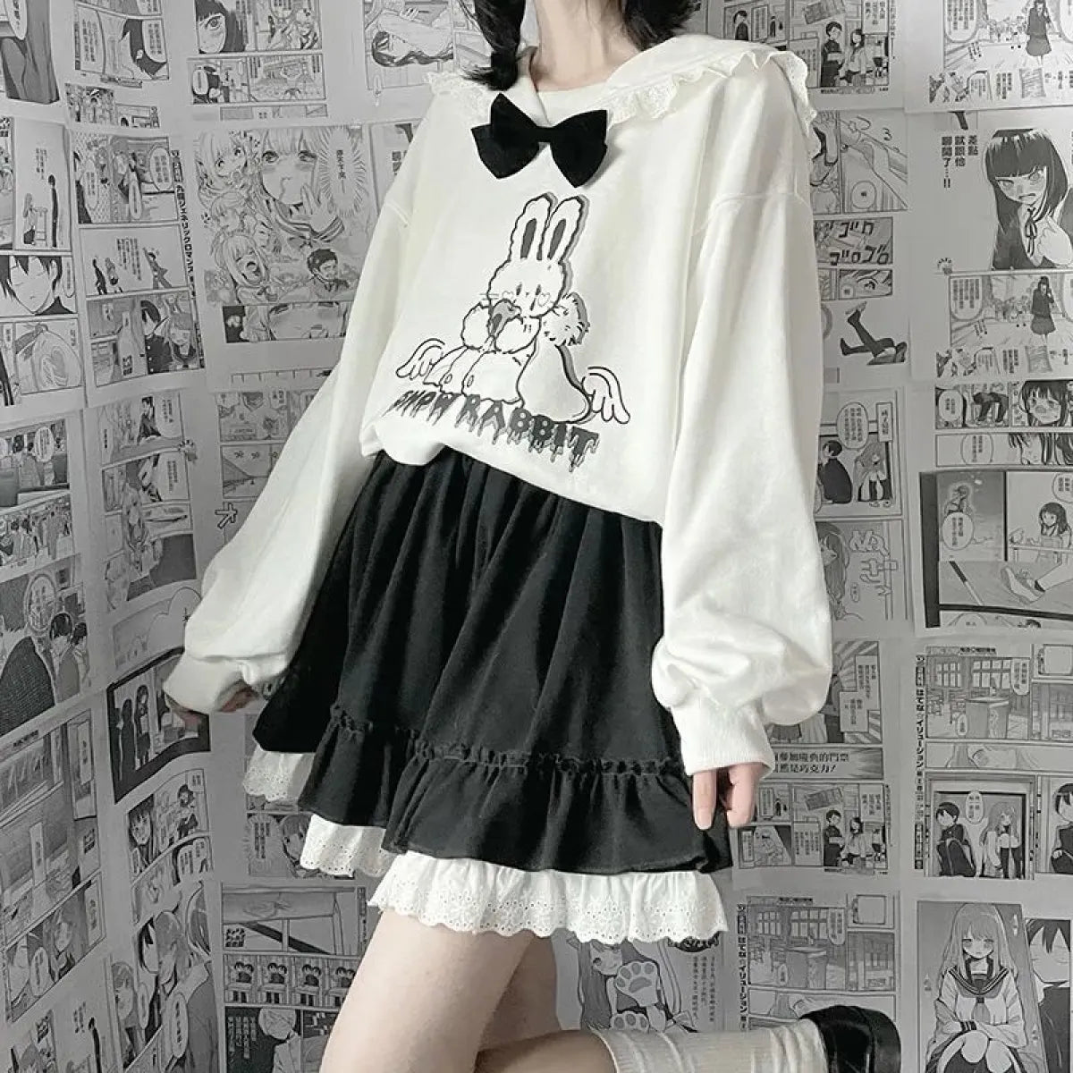 Summer Harajuku Patchwork Skirt - Bottoms - 1
