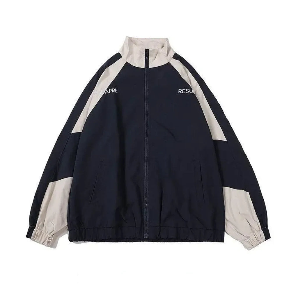 Harajuku Patchwork Windbreaker - Women’s Clothing & Accessories - Women’s Jackets - 1