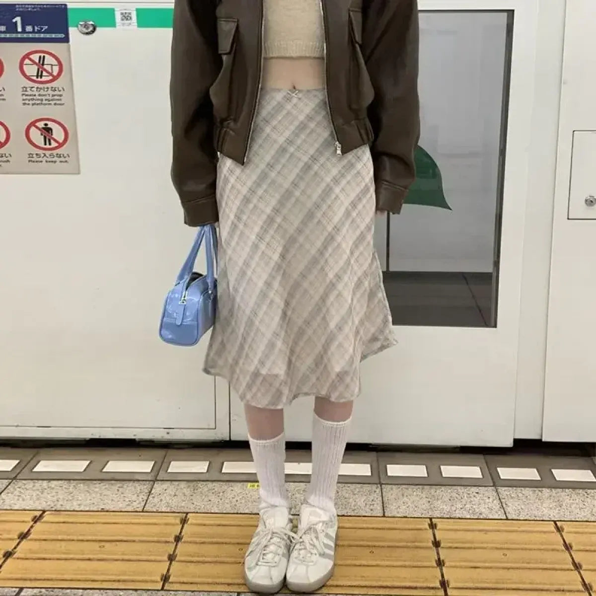 Harajuku Plaid Midi Skirt - Bottoms - Skirts - 2