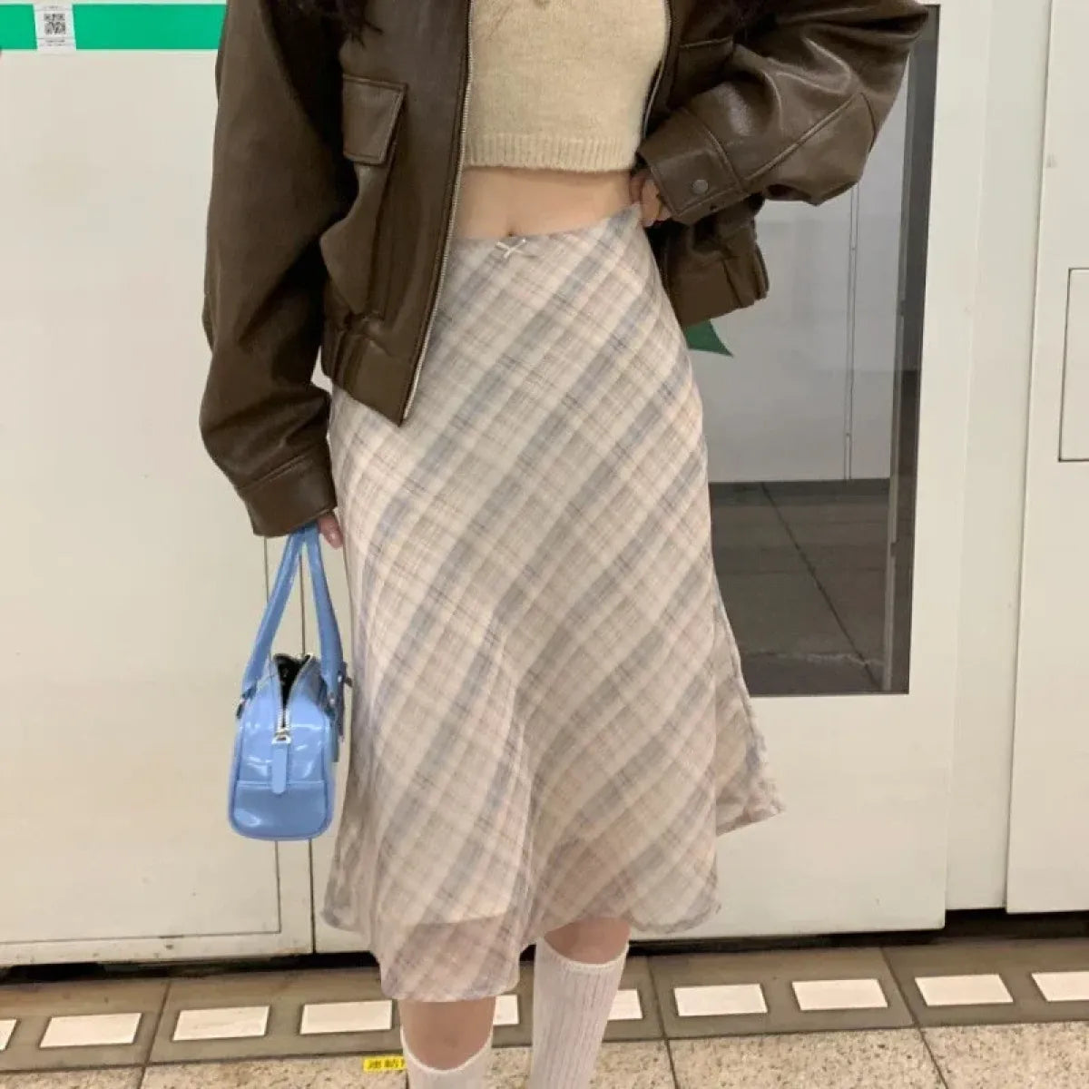 Harajuku Plaid Midi Skirt - Bottoms - Skirts - 3