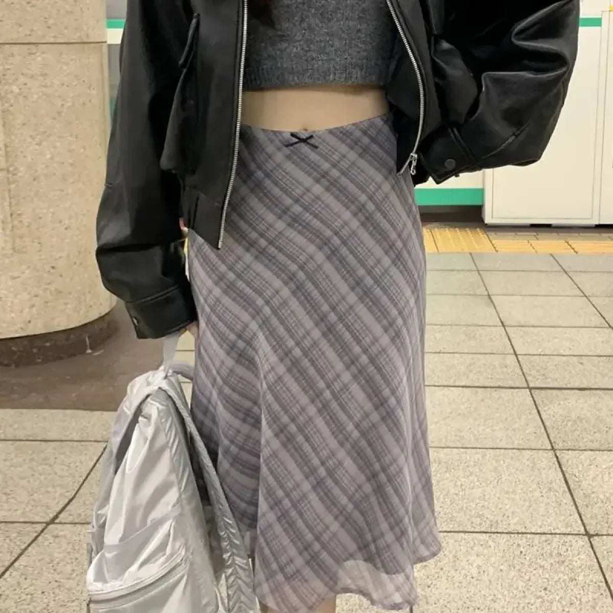 Harajuku Plaid Midi Skirt - Bottoms - Skirts - 4