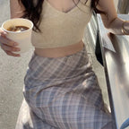 Harajuku Plaid Midi Skirt - Bottoms - Skirts - 5