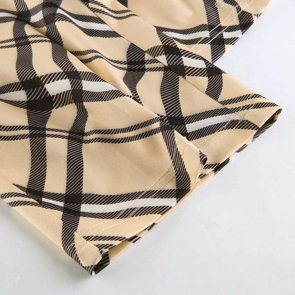 Harajuku Plaid Pattern Pants - Bottoms - 3