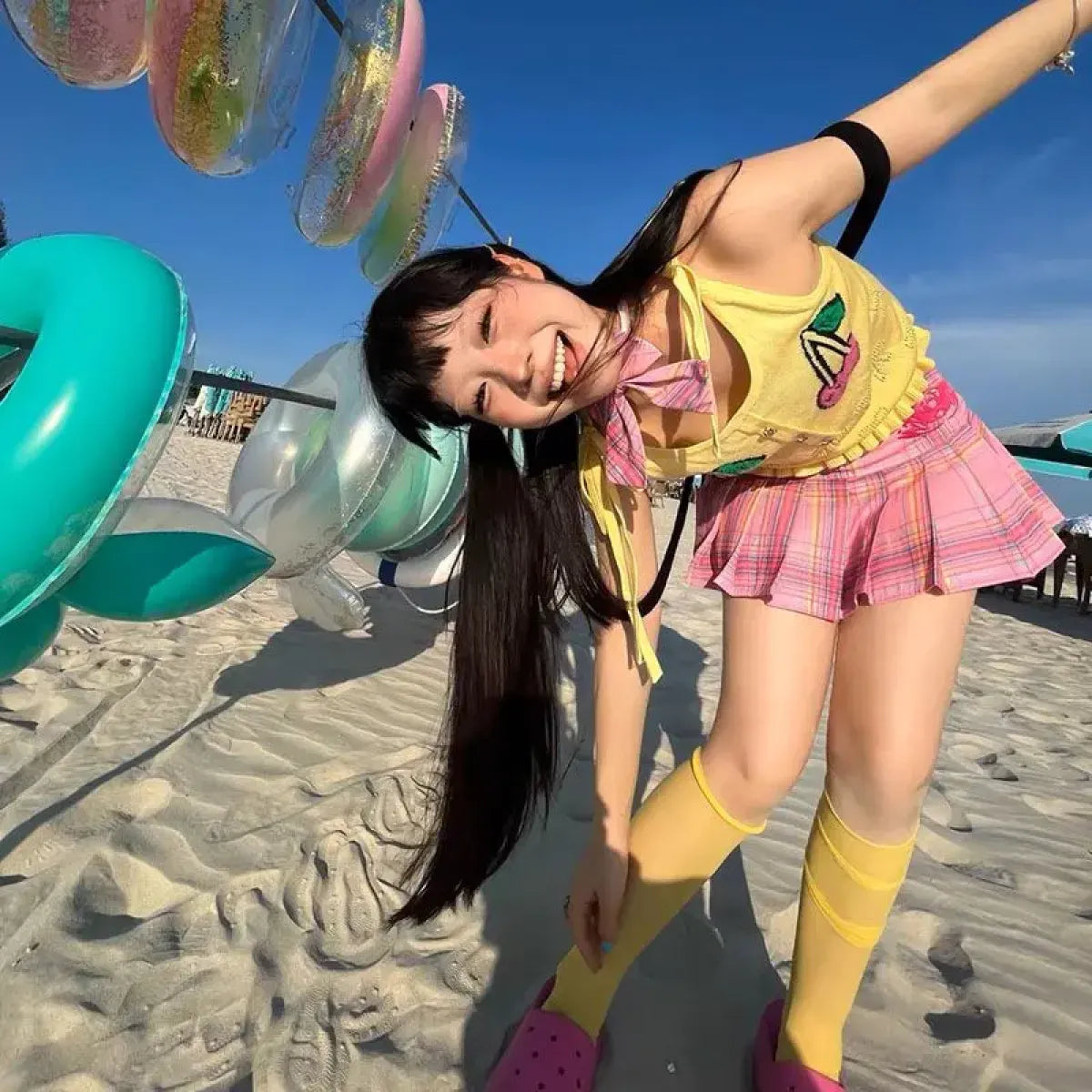 Harajuku Plaid Pleated Skirt - Bottoms - Skirts - 13