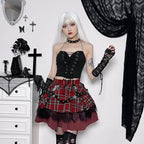 Harajuku Plaid Pleated Skirt - Y2K Mini Cake Skirt - Bottoms - 10
