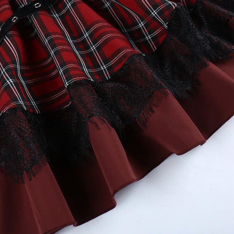 Harajuku Plaid Pleated Skirt - Y2K Mini Cake Skirt - Bottoms - Skirts - 17 - 2024