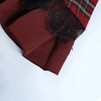 Harajuku Plaid Pleated Skirt - Y2K Mini Cake Skirt - Bottoms - 19