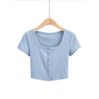 Harajuku Ribbed Crop Top - Women’s Clothing & Accessories - Tops - 4