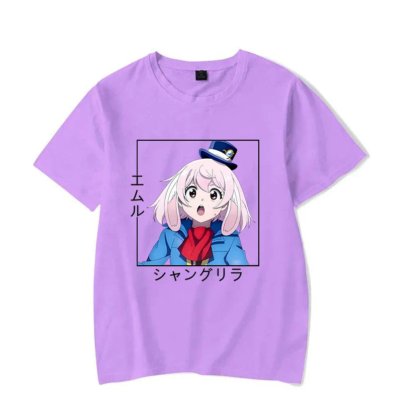 Emuru T-shirt - Harajuku Round Neck - Purple / XXS - T-Shirts - Shirts & Tops - 10 - 2024