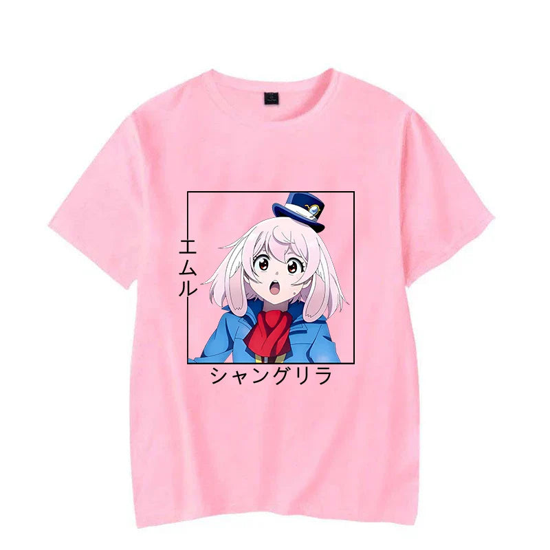 Emuru T-shirt - Harajuku Round Neck - Pink / XL - T-Shirts - Shirts & Tops - 4 - 2024