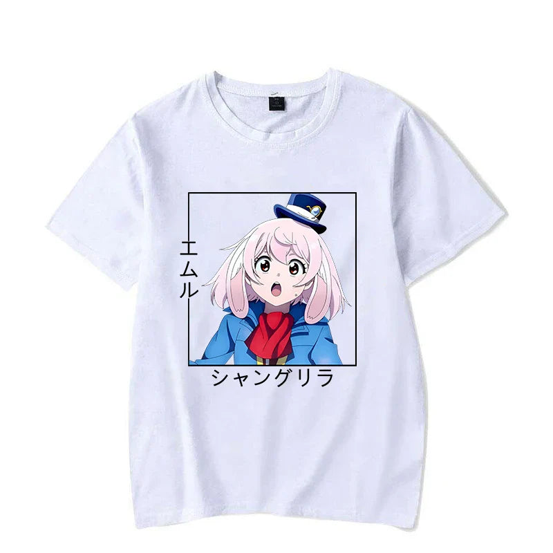 Emuru T-shirt - Harajuku Round Neck - White / 4XL - T-Shirts - Shirts & Tops - 6 - 2024