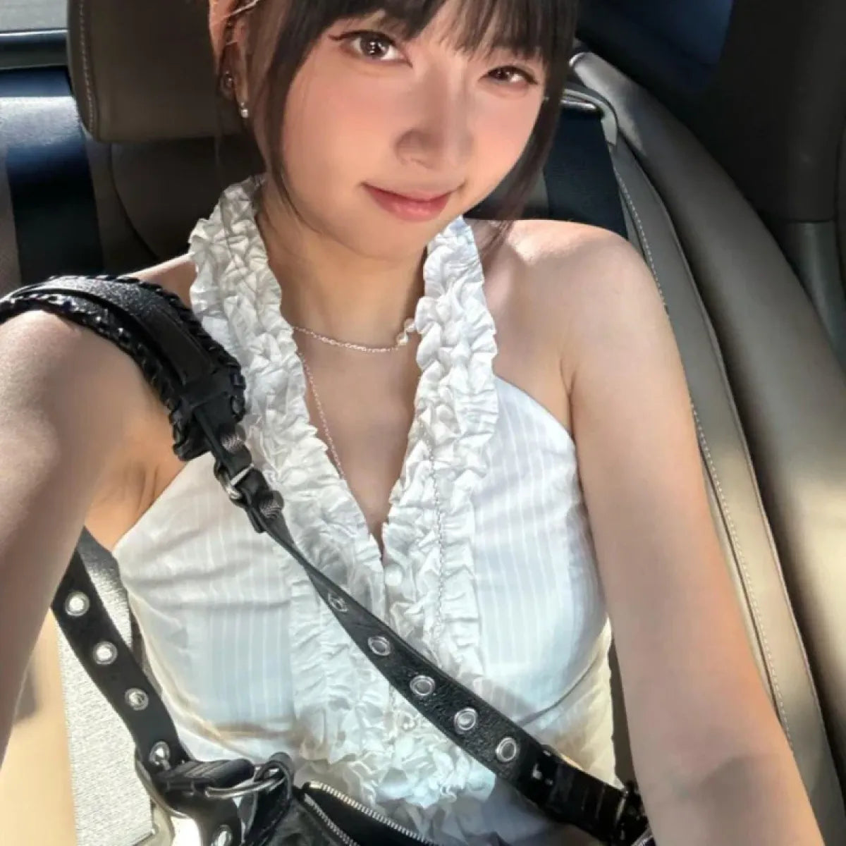 Harajuku Ruffle Halter Top - Women’s Clothing & Accessories - Tops - 6