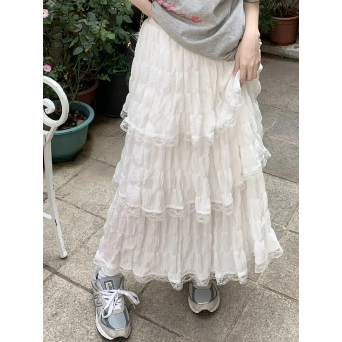 Harajuku Ruffle Lace Skirt - Bottoms - Skirts - 1