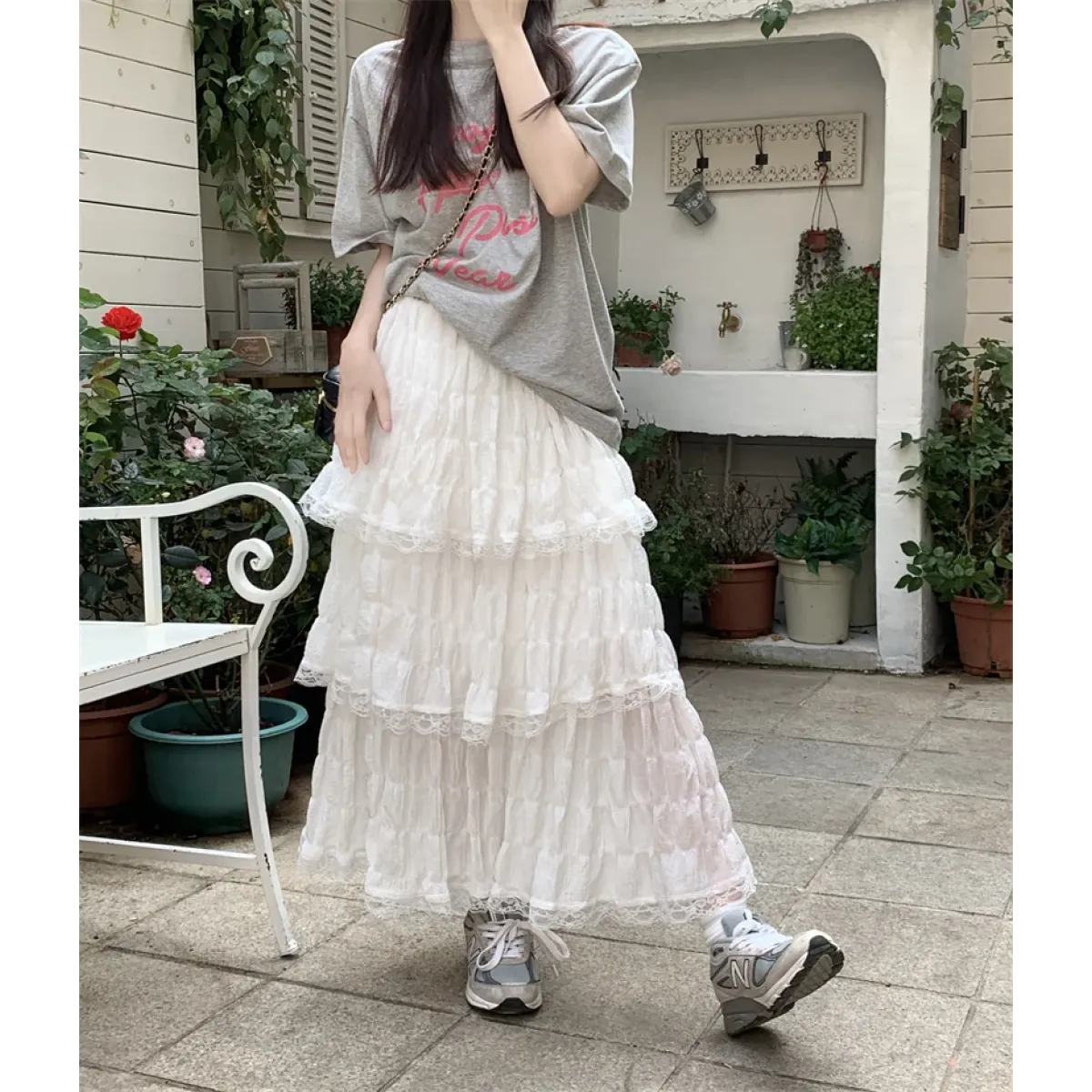 Harajuku Ruffle Lace Skirt - Bottoms - Skirts - 10