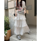 Harajuku Ruffle Lace Skirt - Bottoms - Skirts - 13