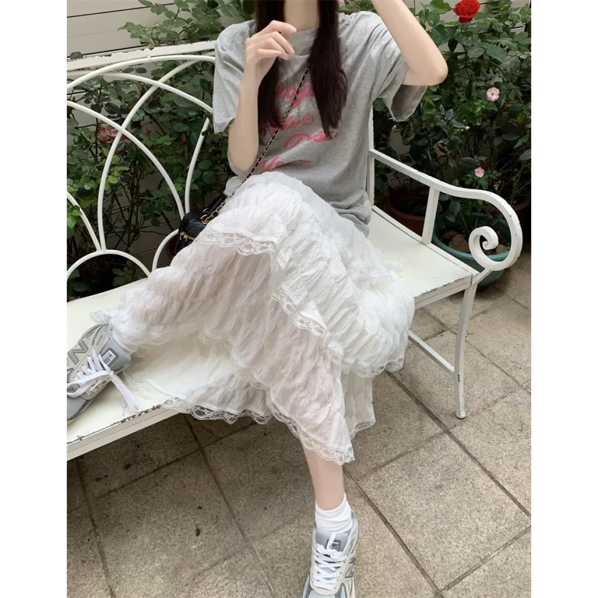 Harajuku Ruffle Lace Skirt - Bottoms - Skirts - 15