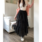 Harajuku Ruffle Lace Skirt - Bottoms - Skirts - 17