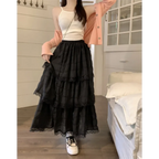 Harajuku Ruffle Lace Skirt - Bottoms - Skirts - 24