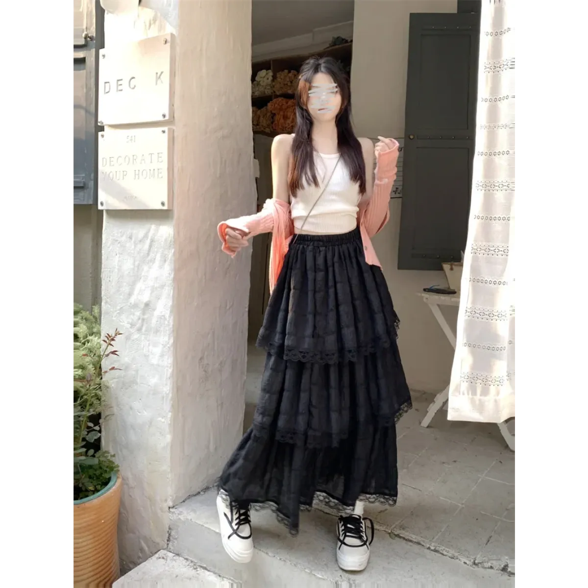 Harajuku Ruffle Lace Skirt - Bottoms - Skirts - 25