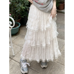 Harajuku Ruffle Lace Skirt - Bottoms - Skirts - 27