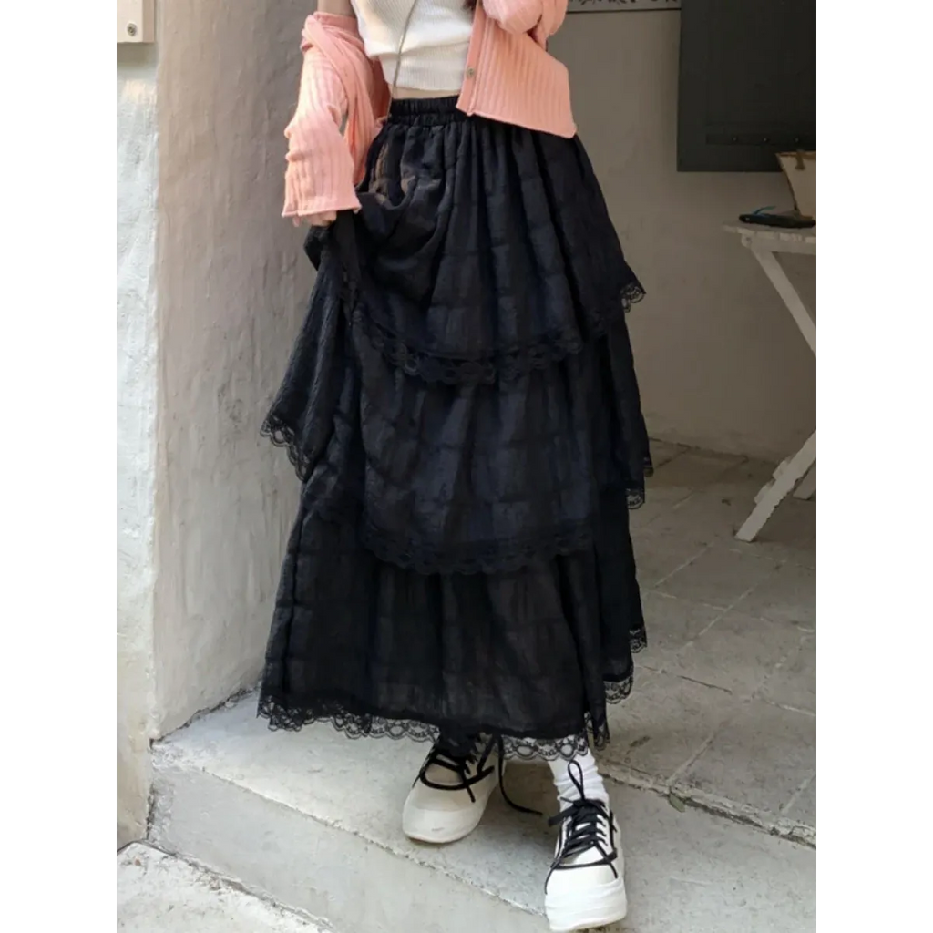 Harajuku Ruffle Lace Skirt - Bottoms - Skirts - 5
