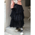 Harajuku Ruffle Lace Skirt - Bottoms - Skirts - 5