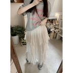 Harajuku Ruffle Lace Skirt - Bottoms - Skirts - 8