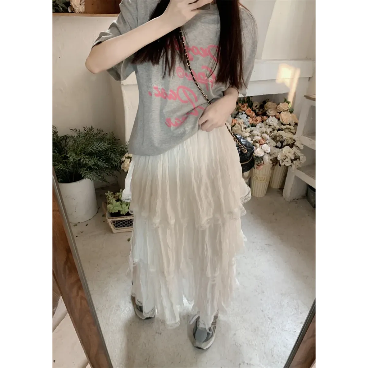 Harajuku Ruffle Lace Skirt - Bottoms - Skirts - 8