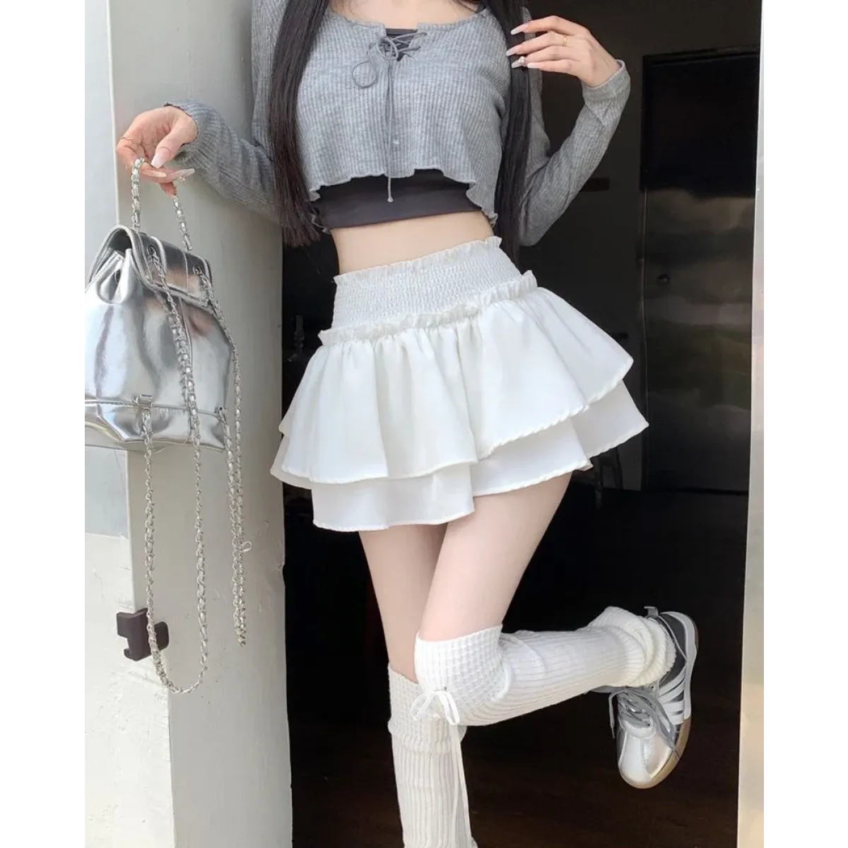 Harajuku Ruffle Layered Skirt - Bottoms - Skirts - 11