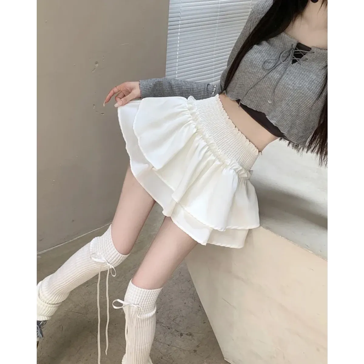 Harajuku Ruffle Layered Skirt - Bottoms - Skirts - 12