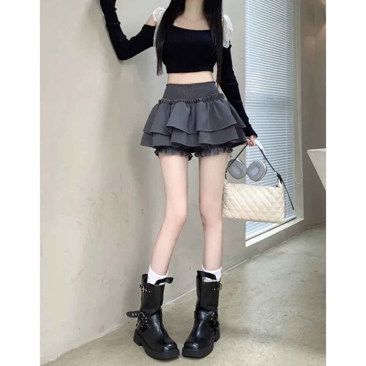 Harajuku Ruffle Layered Skirt - Bottoms - Skirts - 16