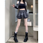 Harajuku Ruffle Layered Skirt - Bottoms - Skirts - 20
