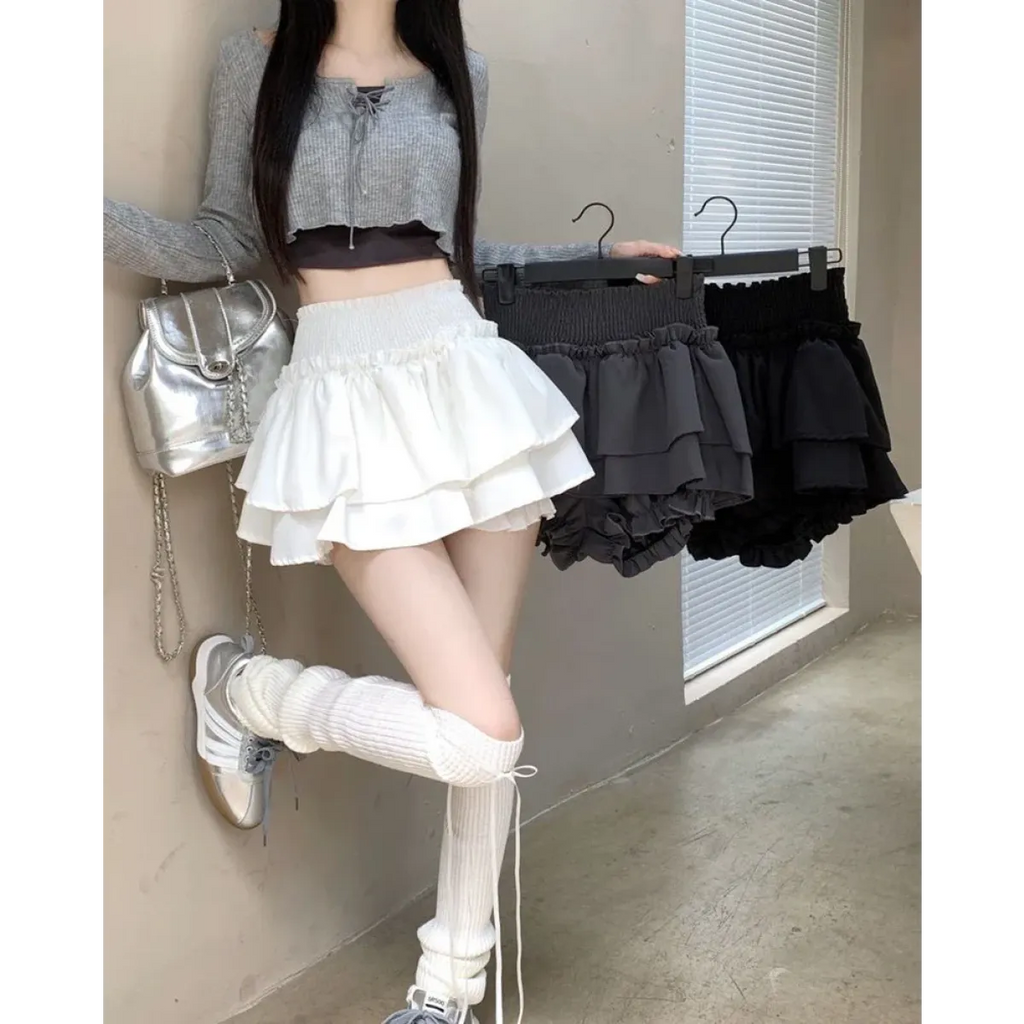Harajuku Ruffle Layered Skirt - Bottoms - Skirts - 7