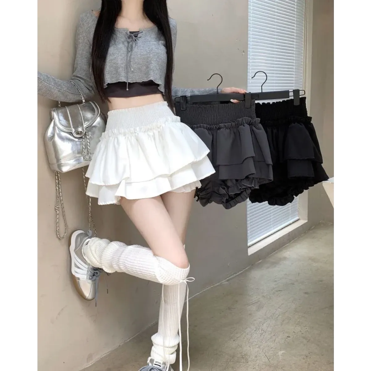 Harajuku Ruffle Layered Skirt - Bottoms - Skirts - 7