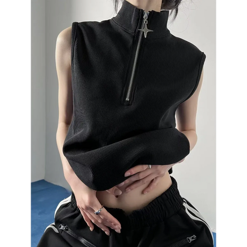 Harajuku Sleeveless Shirt - T-Shirts - Women T-shirts - 1