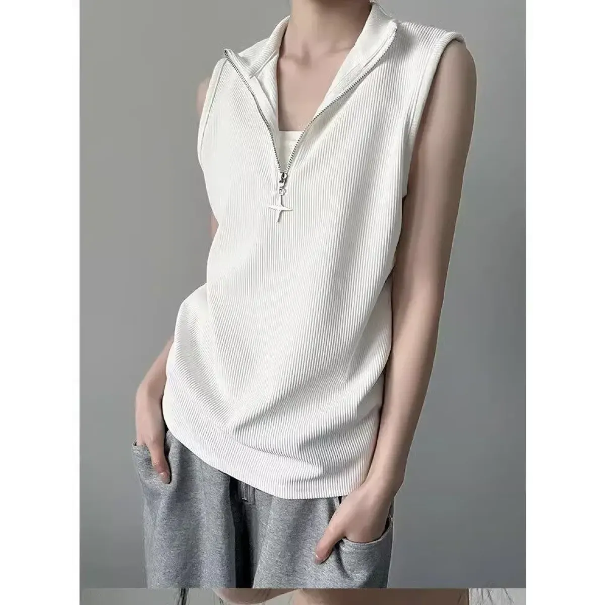 Harajuku Sleeveless Shirt - T-Shirts - Women T-shirts - 11