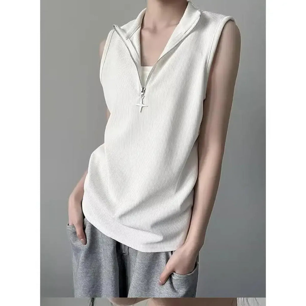 Harajuku Sleeveless Shirt - T-Shirts - Women T-shirts - 13