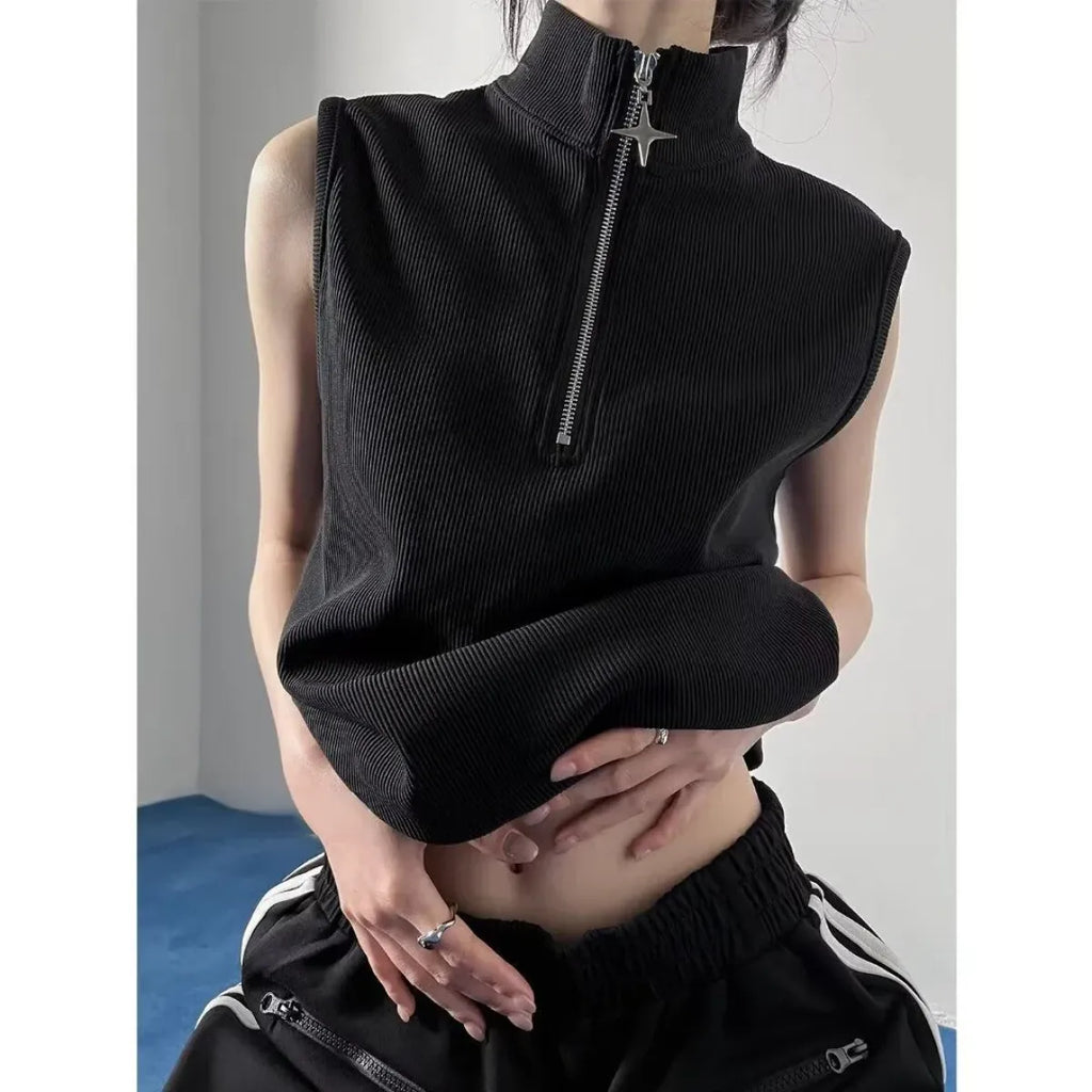 Harajuku Sleeveless Shirt - T-Shirts - Women T-shirts - 14