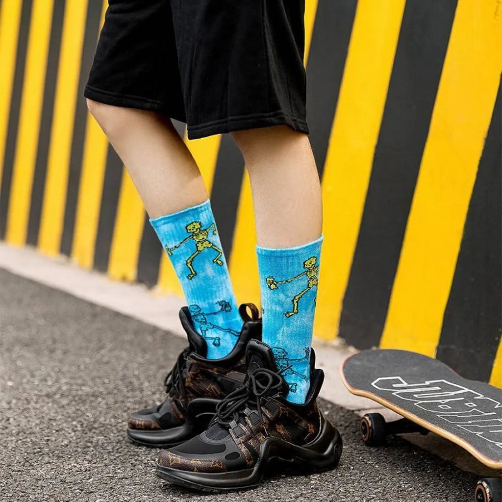 Skeleton Harajuku Socks - Women’s Clothing & Accessories - 5