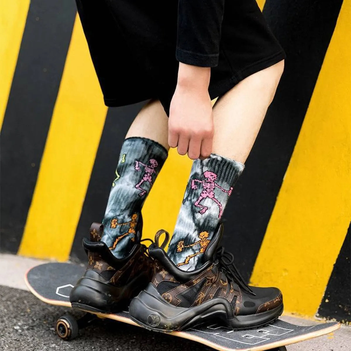 Skeleton Harajuku Socks - Women’s Clothing & Accessories - 7