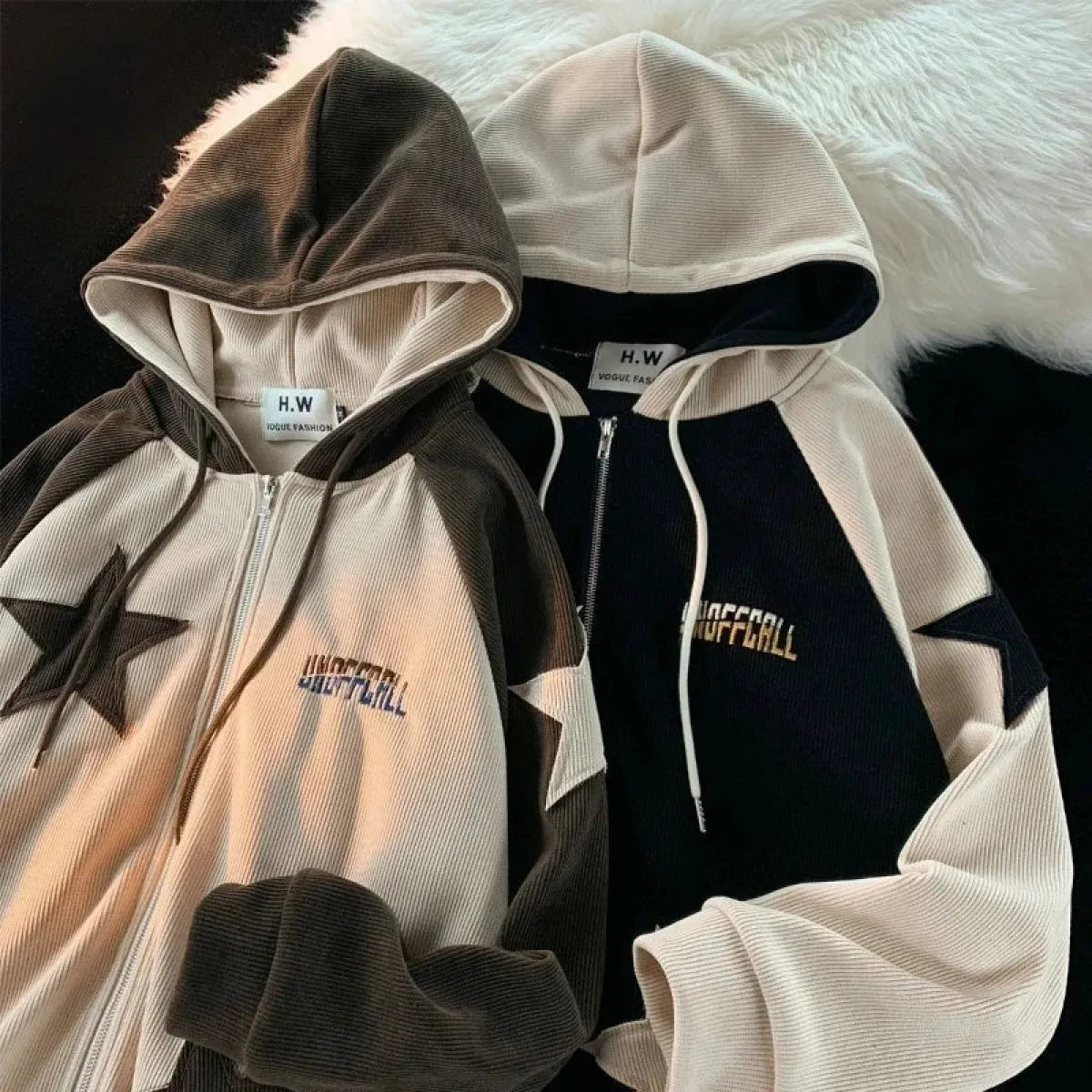 Harajuku Star Zip Hoodie - Women’s - Hoodies - 4